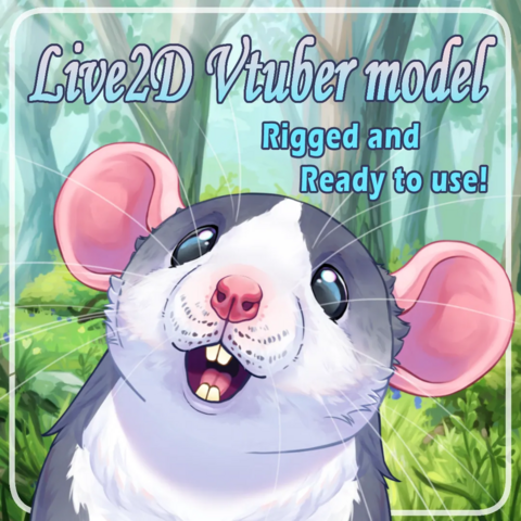 screeneshots of a rat vtuber avatar