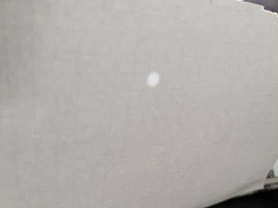 Closeup of pinhole eclipse image